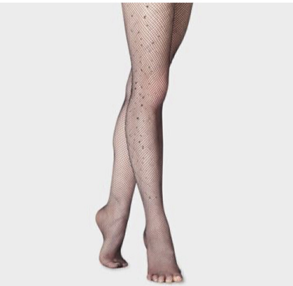 𝅺A New Day Jeweled Fishnet Stockings 1X/2X
